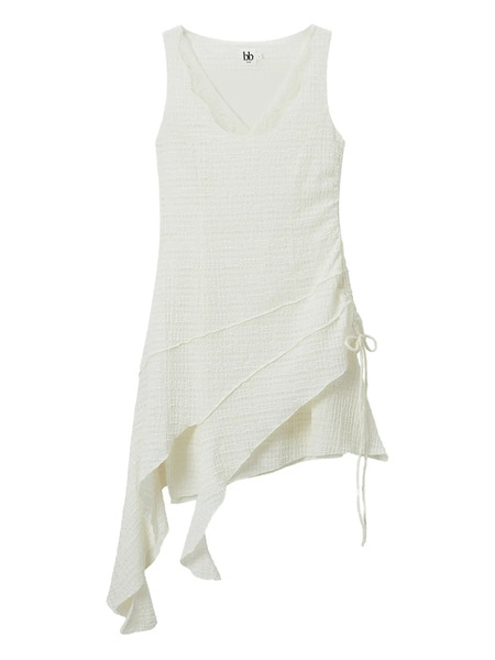  B+ab Asymmetric Layered Dress - White 