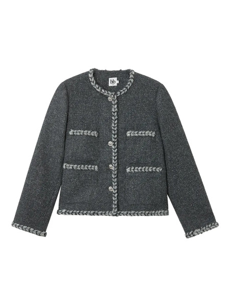  B+ab Braided-trim Jacket - Grey 