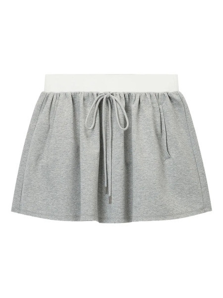  B+ab Cotton-blend Skirt - Grey 