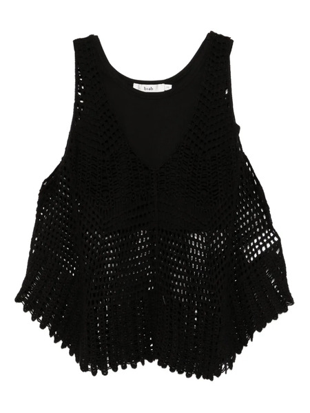  B+ab Crochet Tank Top - Black 