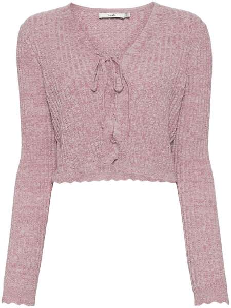  B+ab Cropped Wool-blend Cardigan - Pink 