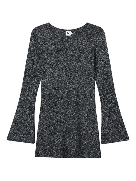  B+ab Flared-sleeve Mini Dress - Grey 