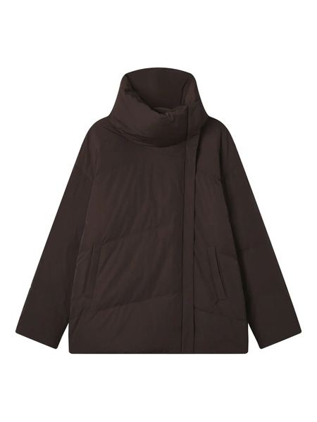  B+ab Funnel-neck Quilted Jacket - Brown 