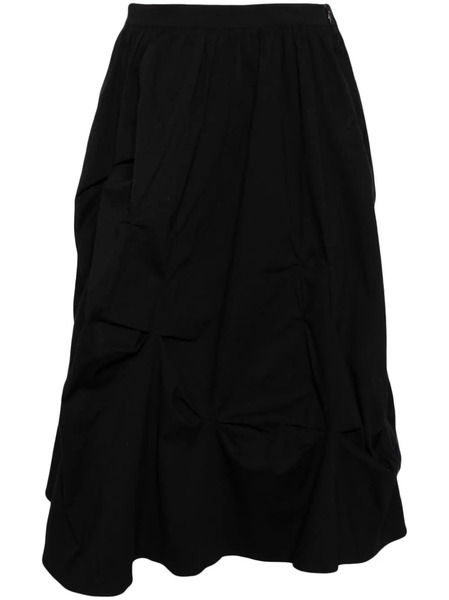  B+ab Gathered Midi Skirt - Black 