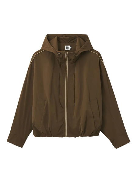  B+ab Hooded Drawstring Jacket - Brown 