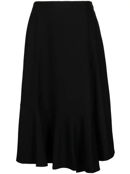  B+ab Panelled Gathered High-waisted Skirt - Black 