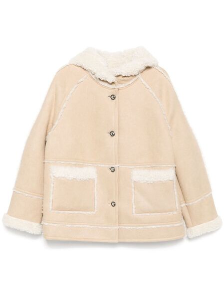  B+ab Panelled Hooded Jacket - Neutrals 