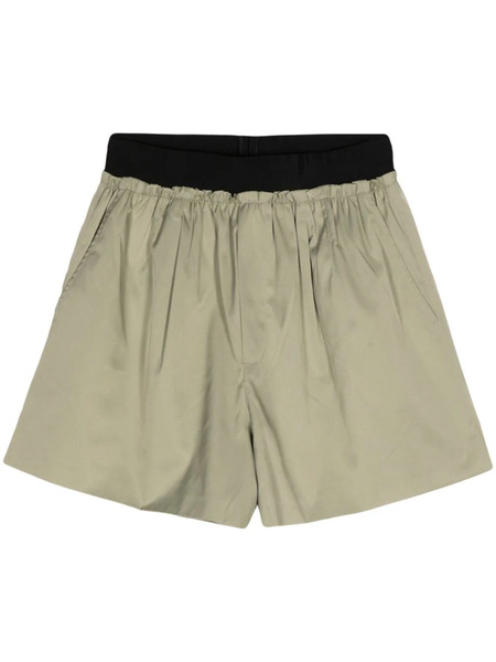  B+ab Plissé Effect Shorts - Green 