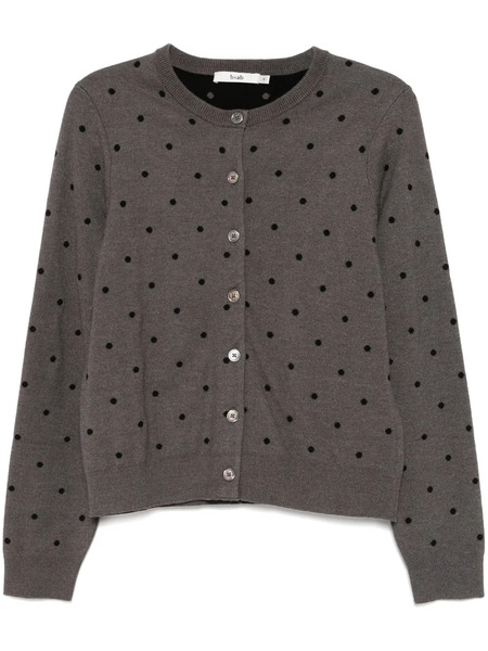  B+ab Polka Dot Cardigan - Grey 