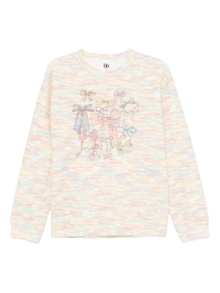  B+ab Printed Jumper - White 