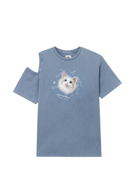  B+ab Printed T-shirt - Blue 