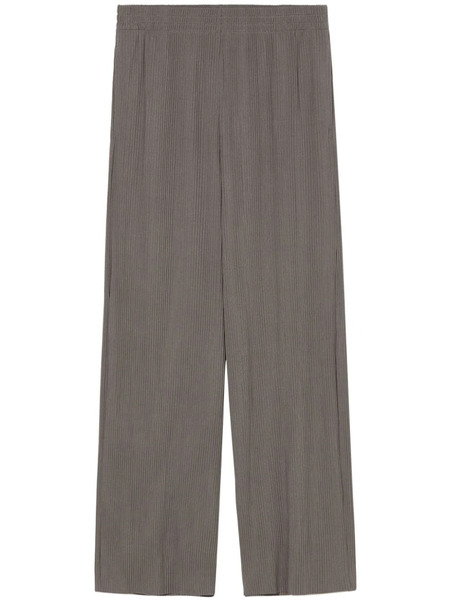  B+ab Ribbed Wide-leg Trousers - Grey 