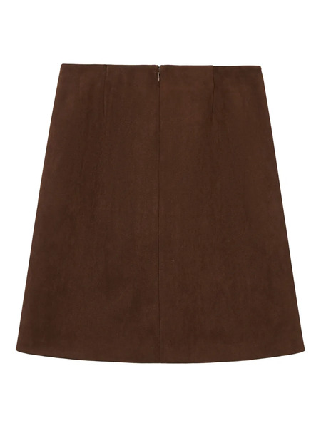  B+ab Side-pockets Mini Skirt - Brown 
