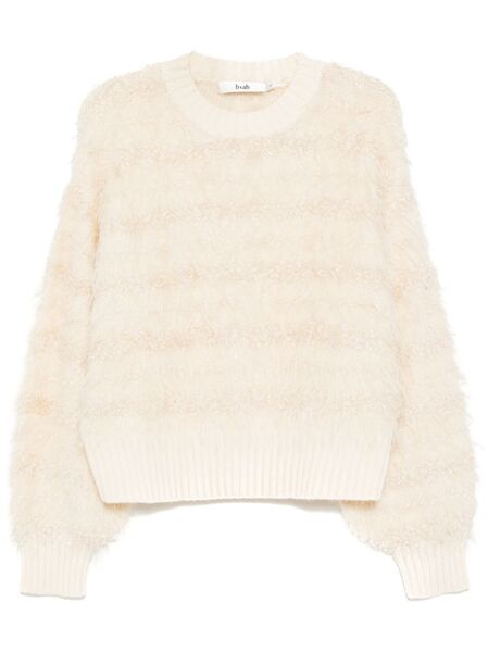  B+ab Textured Crew-neck Jumper - Neutrals 
