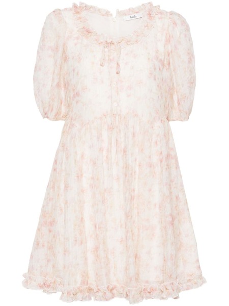  B+ab Tie-dye Plissé Minidress - Pink 