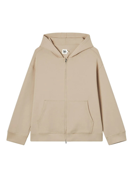  B+ab Zip-front Hoodie - Neutrals 