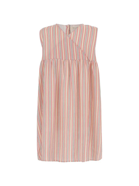  Babe And Tess Empire-line Striped Dress - Pink 