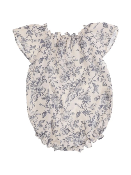  Babe And Tess Ruffled Floral Body - Blue 