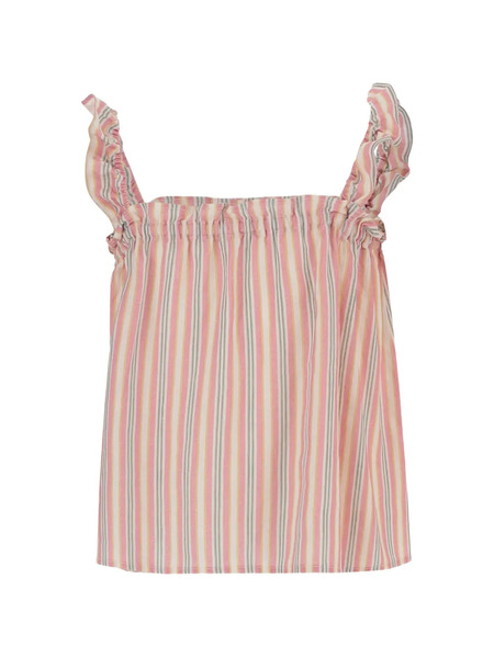  Babe And Tess Striped Blouse - Red 