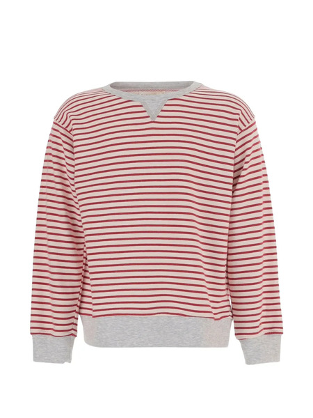  Babe And Tess Striped Crew-neck Sweatshirt - Neutrals 