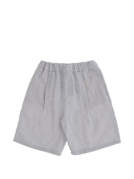  Babe & Tess Striped Elastic Shorts - Blue 
