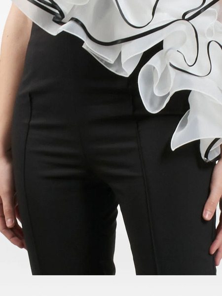  Babylone Paris Ruffled-detail Jumpsuit - Black 