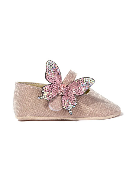  Babywalker Glitter Butterfly Ballerina - Pink 