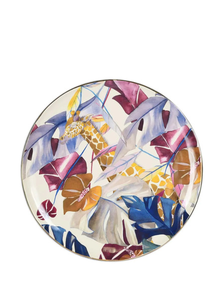  Baci Milano Savana Giraffe Serving Plate - Neutrals 