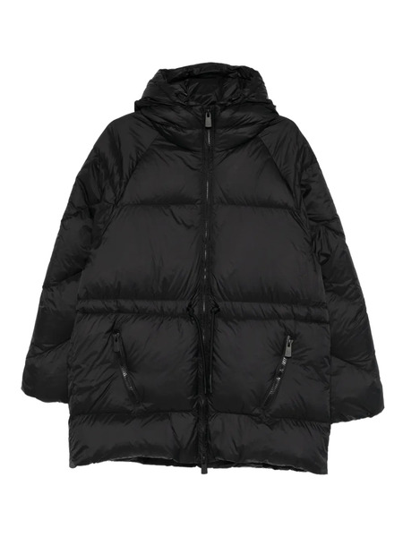  Bacon W Owl Hooded Zip Coat - Black 