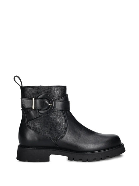  Baldinini Buckled Side-zip Ankle Boots - Black 