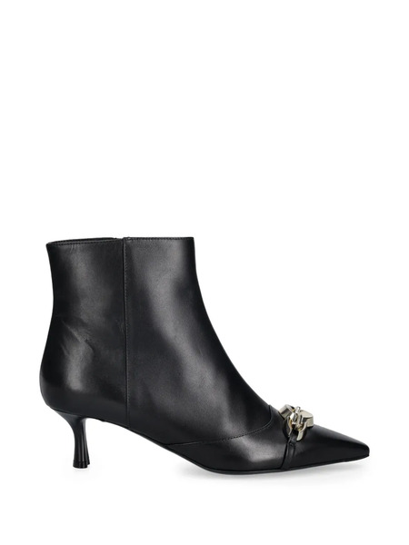  Baldinini Chain-detail Pointed Ankle Boots - Black 