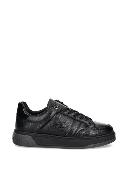  Baldinini Embossed-logo Panelled Sneakers - Black 