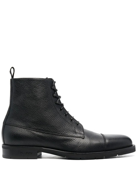 Baldinini Leather Ankle Boots - Black 