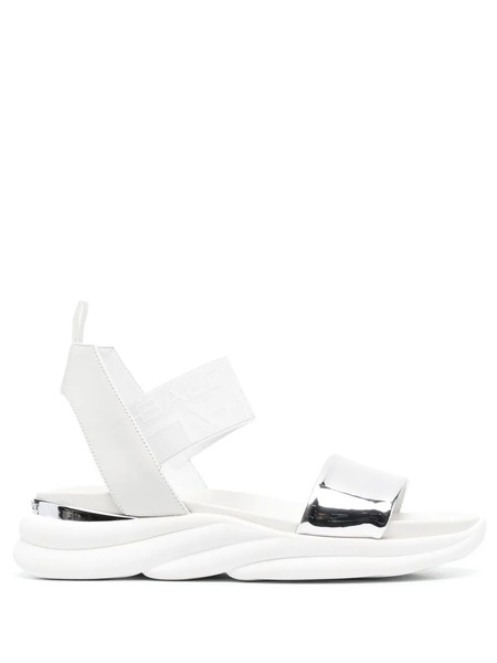  Baldinini Metallic-strap Detail Sandals - White 