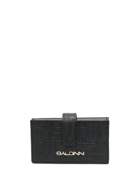  Baldinini Monogram-pattern Leather Wallet - Black 