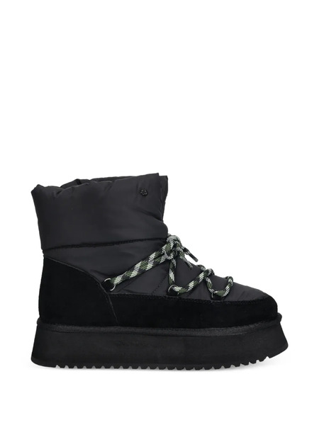  Baldinini Padded Platform Ankle Boots - Black 