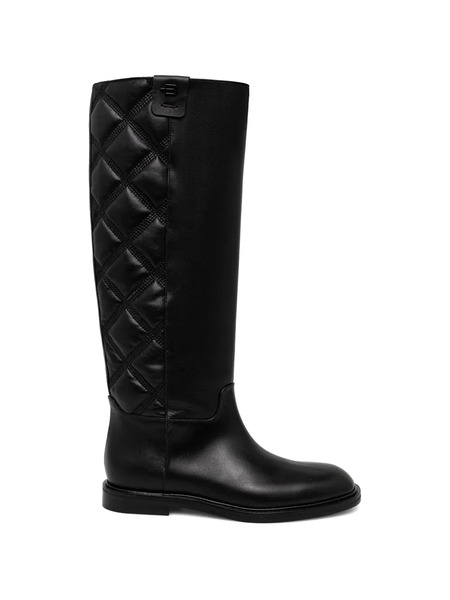  Baldinini Quilted Knee-high Boots - Black 