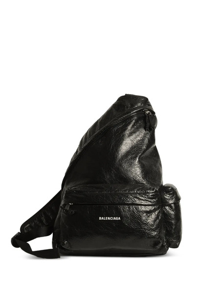  Balenciaga Asymmetric Explorer Backpack - Black 