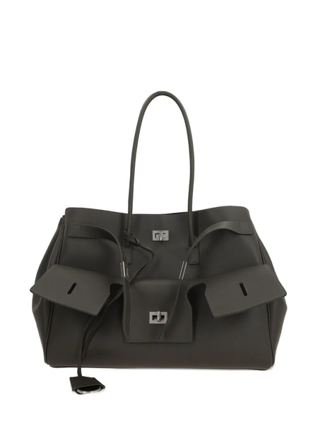  Balenciaga Bel Air Leather Shoulder Bag - Brown 