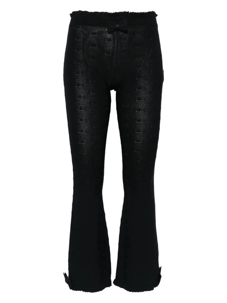  Balenciaga Bow Ruffled Trousers - Black 