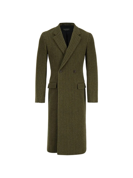  Balenciaga Buttoned Coat - Green 