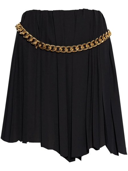  Balenciaga Chain Pleated Skirt - Black 