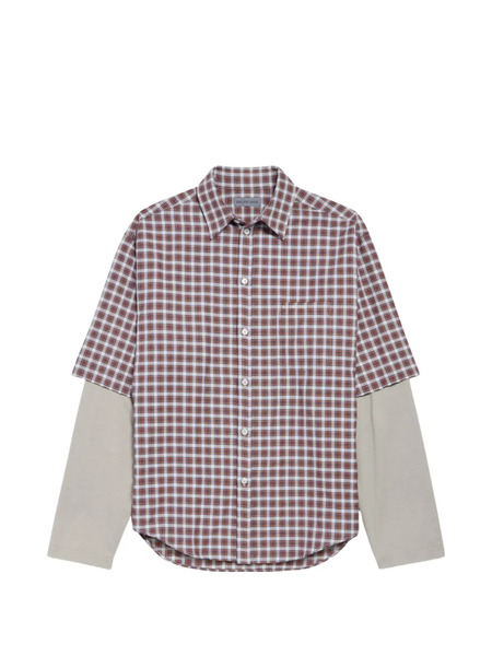  Balenciaga Checked Layered Shirt 