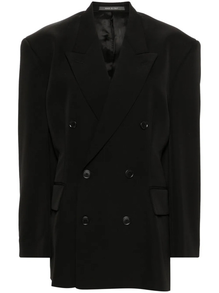  Balenciaga Cinched Blazer - Black 