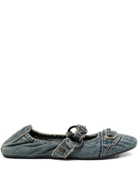  Balenciaga City Ballet Flats - Blue 