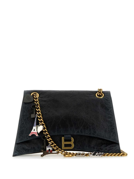  Balenciaga Crush Chain Shoulder Bag - Black 