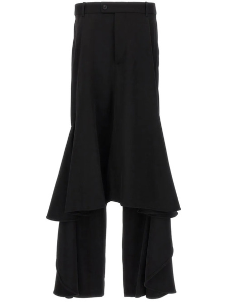  Balenciaga Deconstructed Midi Skirt - Black 