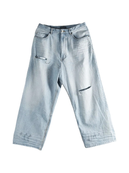  Balenciaga Distressed Jeans - Blue 