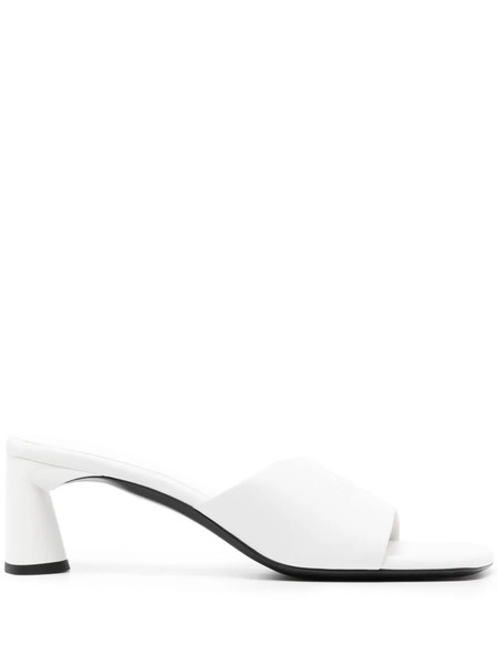  Balenciaga Duty Free 60mm Leather Mules - White 