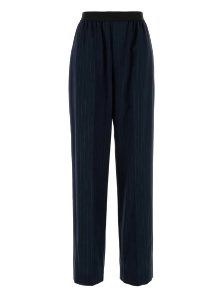  Balenciaga Embroidered Wool Trousers - Blue 
